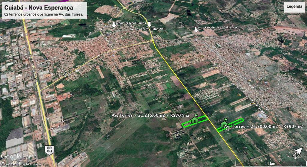 Vende-se dois terrenos urbanos no Nova Esperança Cuiabá