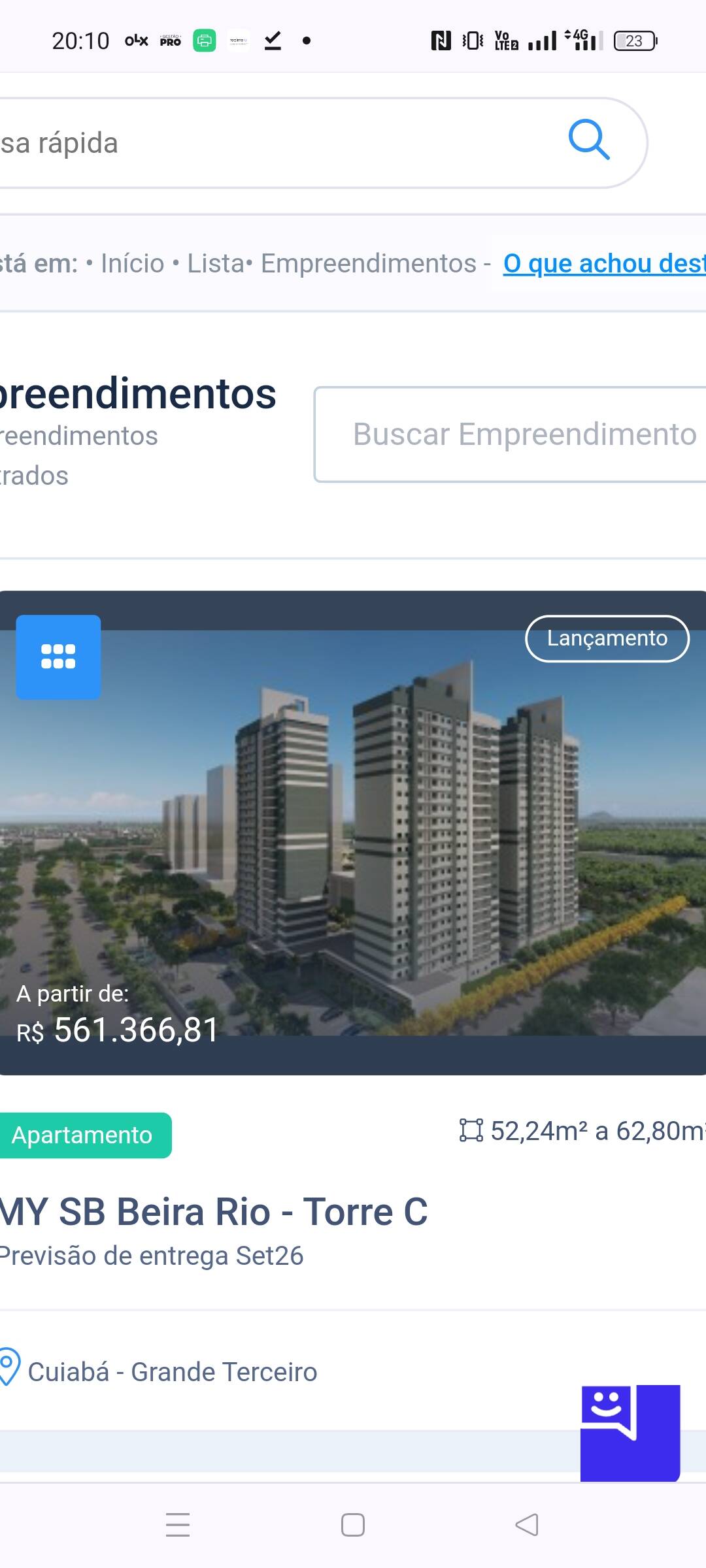 My SB Beira Rio lançamento avenida Beira Rio Cuiabá próximo Unic