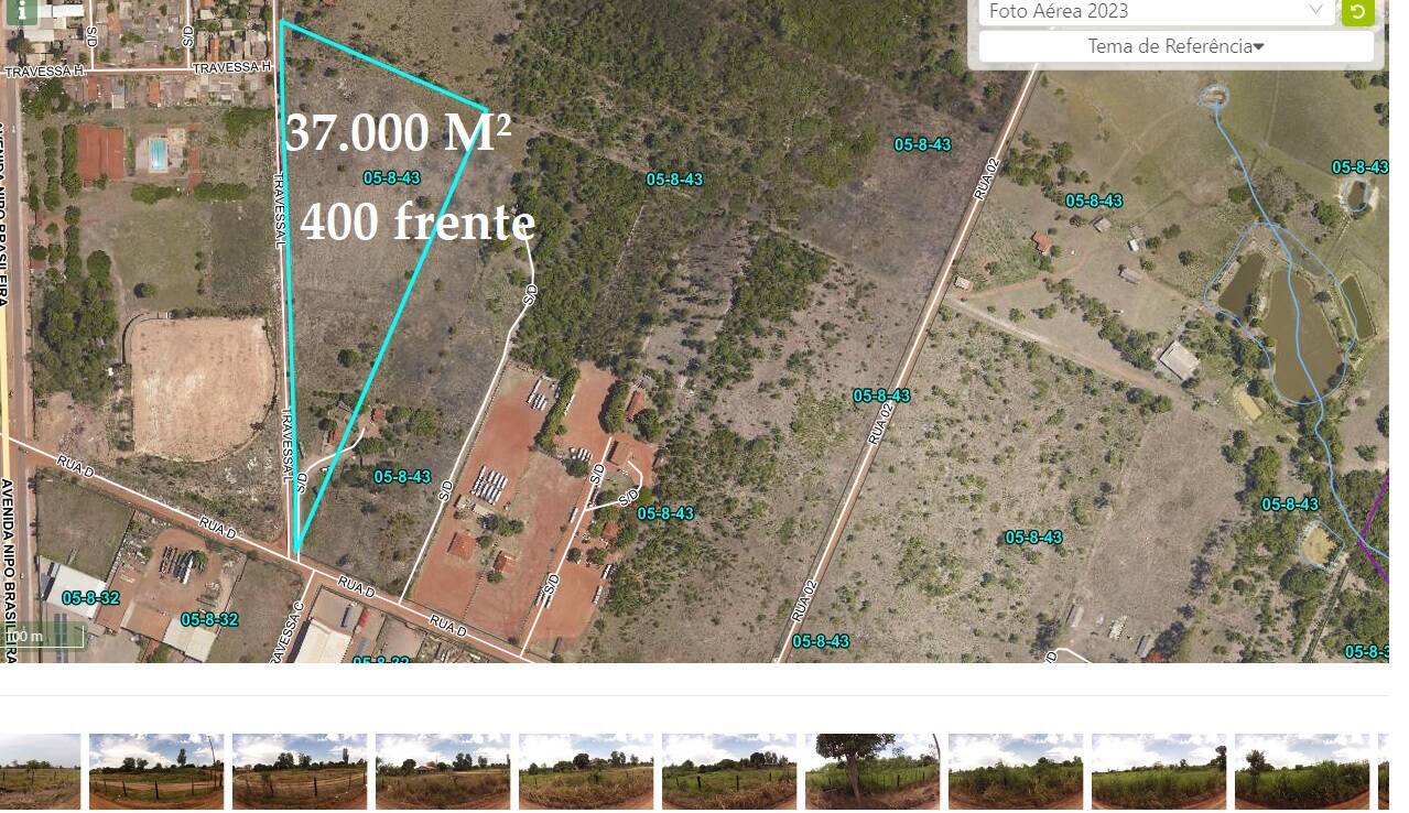 Área distrito industrial para construção residencial ou industrial