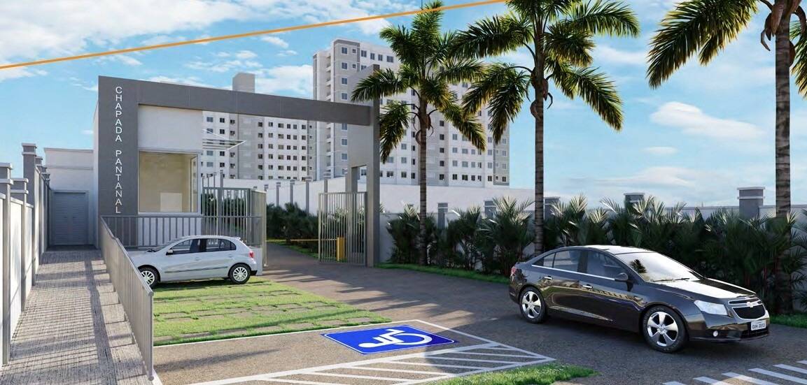 Locação apartamento mobiliado Edifício Chapada Pantanal