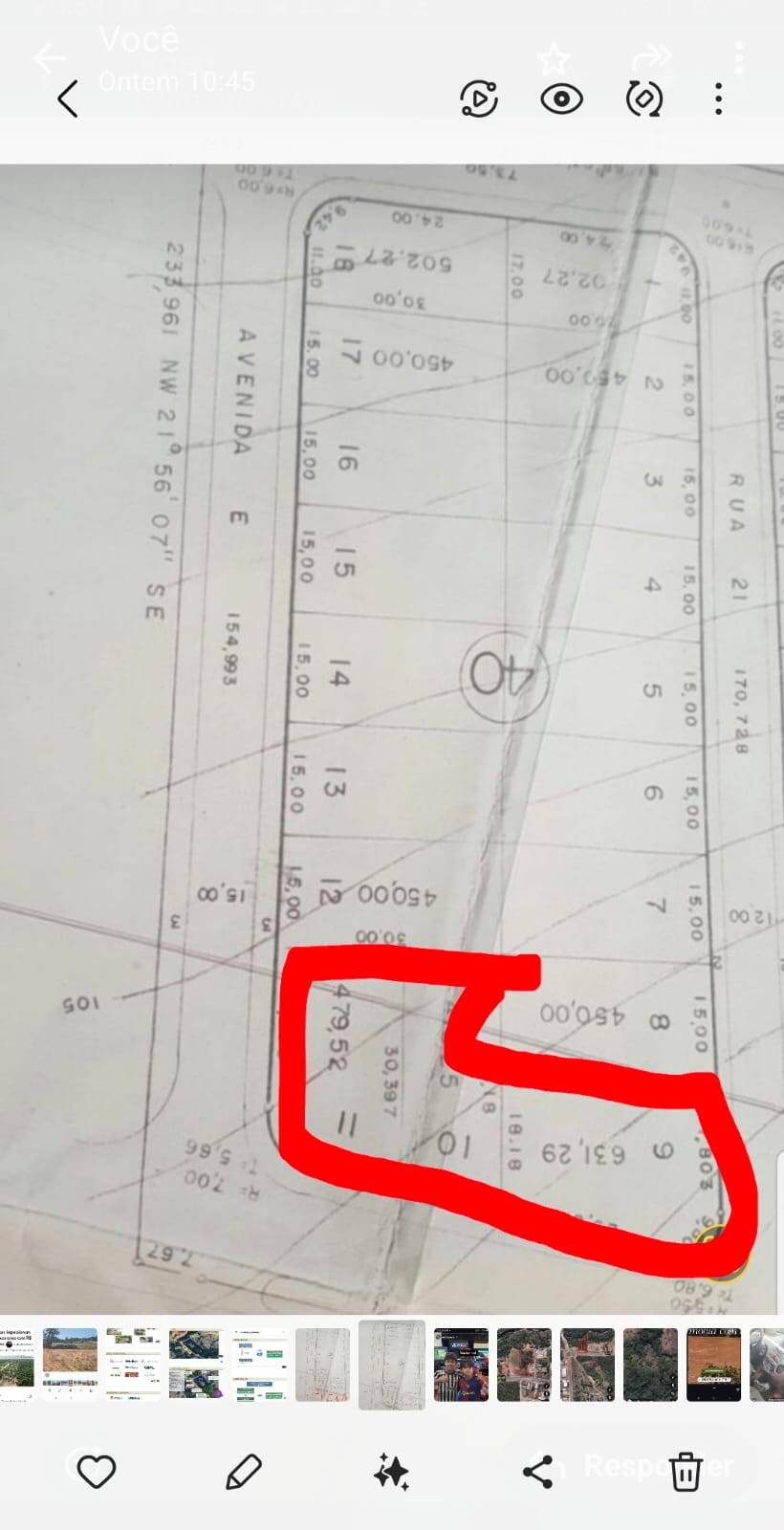 Terreno à Venda – Avenida Rui Barbosa (Próximo ao Moinho)
