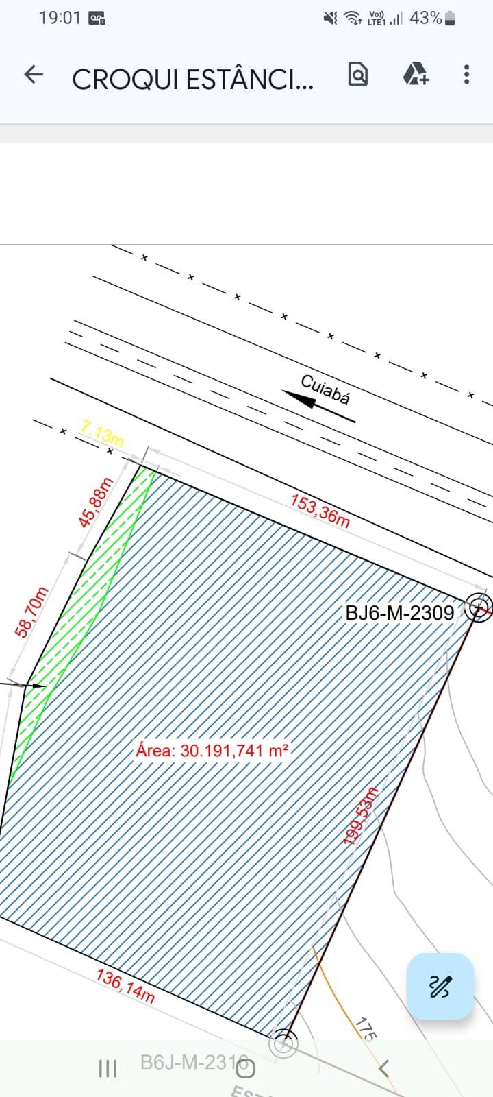 Area distro industrial frente para BR-364