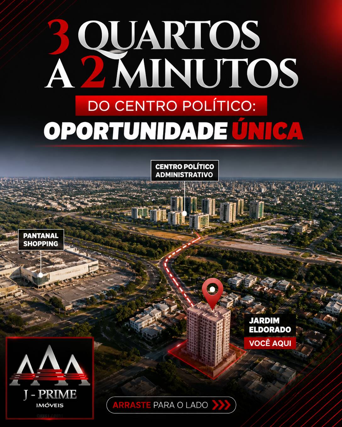 apartamento ao lado Centro Politico e Shopping Pantanal