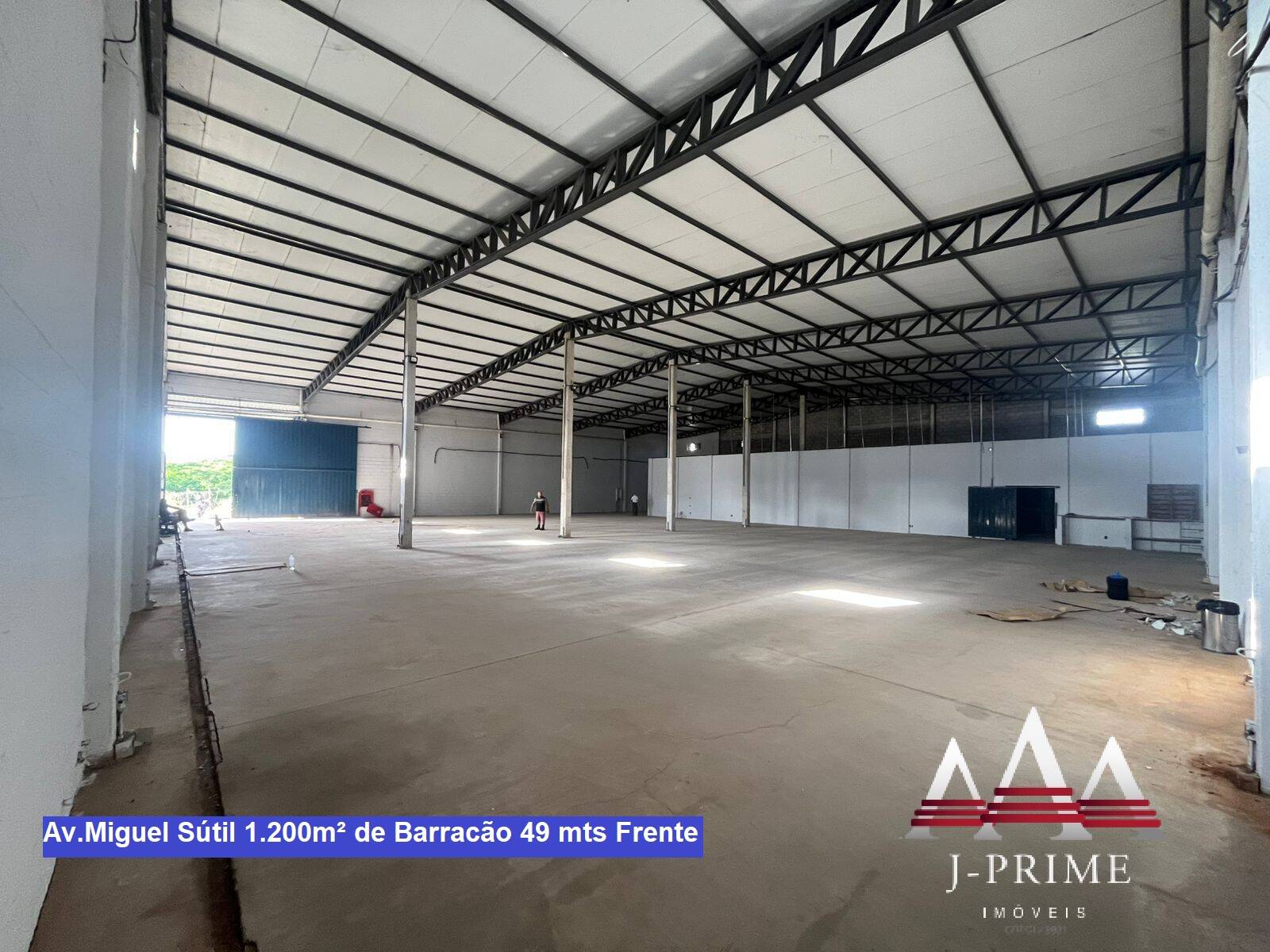 Barracão Premium Av.Miguel Sútil 1.200m² de barracão 49 mts frente Avenida