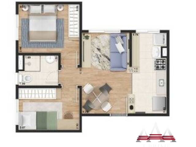 #1425 - Apartamento para Venda em Cuiabá - MT - 3